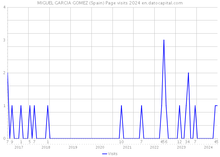 MIGUEL GARCIA GOMEZ (Spain) Page visits 2024 