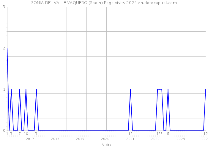 SONIA DEL VALLE VAQUERO (Spain) Page visits 2024 