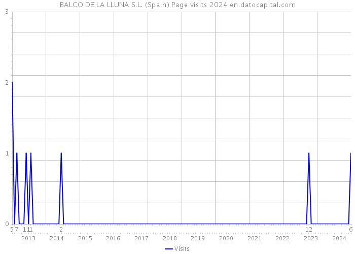 BALCO DE LA LLUNA S.L. (Spain) Page visits 2024 