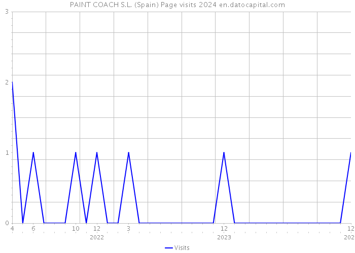 PAINT COACH S.L. (Spain) Page visits 2024 