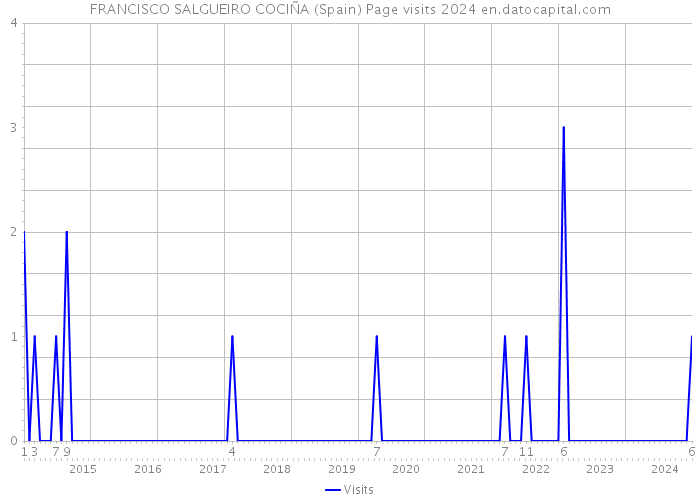 FRANCISCO SALGUEIRO COCIÑA (Spain) Page visits 2024 