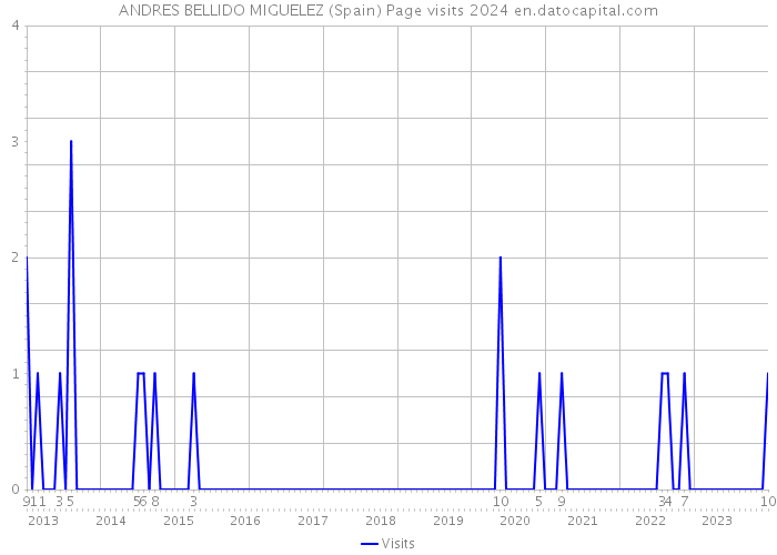 ANDRES BELLIDO MIGUELEZ (Spain) Page visits 2024 