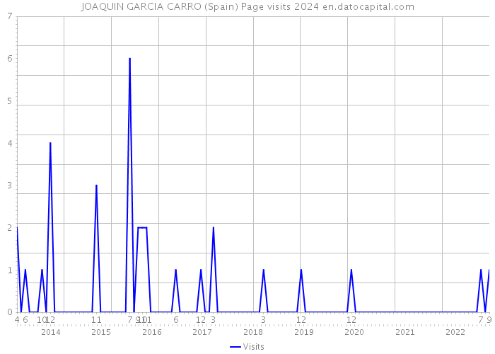 JOAQUIN GARCIA CARRO (Spain) Page visits 2024 