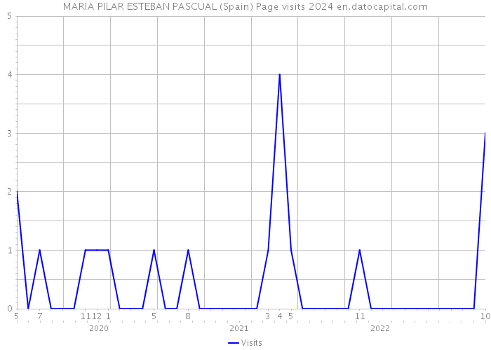 MARIA PILAR ESTEBAN PASCUAL (Spain) Page visits 2024 