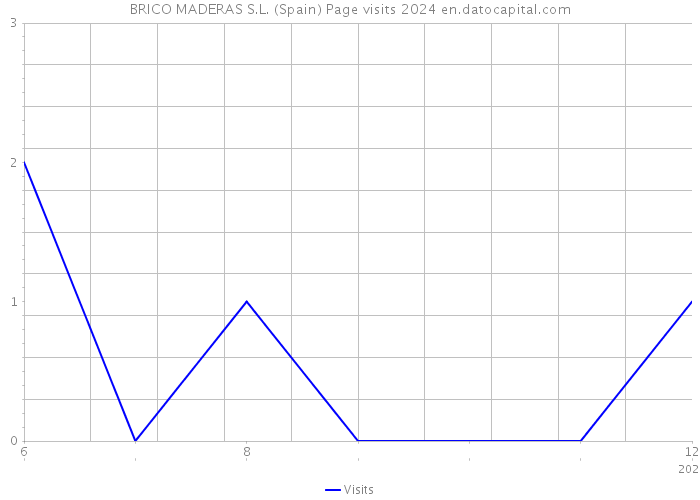 BRICO MADERAS S.L. (Spain) Page visits 2024 