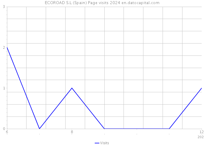 ECOROAD S.L (Spain) Page visits 2024 