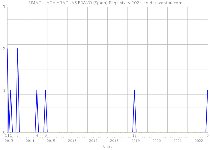 INMACULADA ARAGUAS BRAVO (Spain) Page visits 2024 