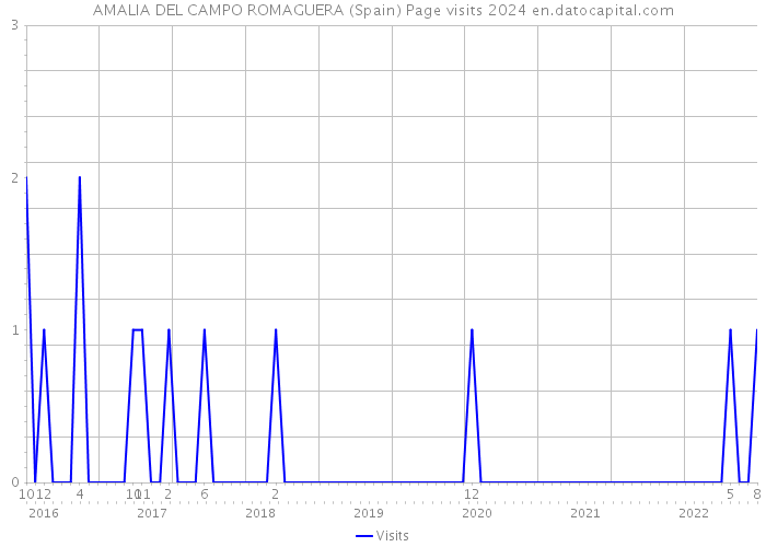 AMALIA DEL CAMPO ROMAGUERA (Spain) Page visits 2024 