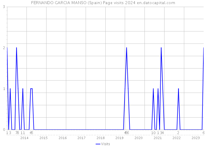 FERNANDO GARCIA MANSO (Spain) Page visits 2024 