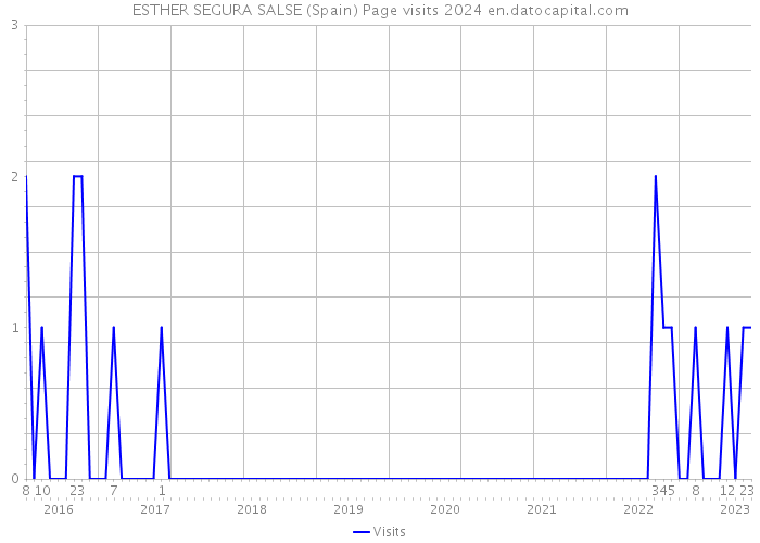 ESTHER SEGURA SALSE (Spain) Page visits 2024 