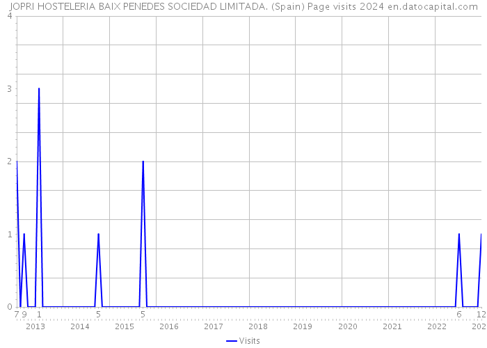 JOPRI HOSTELERIA BAIX PENEDES SOCIEDAD LIMITADA. (Spain) Page visits 2024 