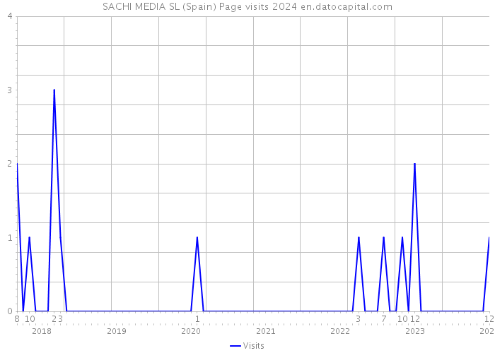 SACHI MEDIA SL (Spain) Page visits 2024 