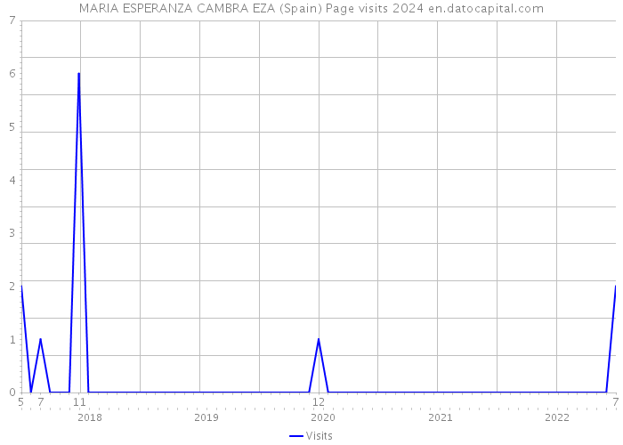 MARIA ESPERANZA CAMBRA EZA (Spain) Page visits 2024 
