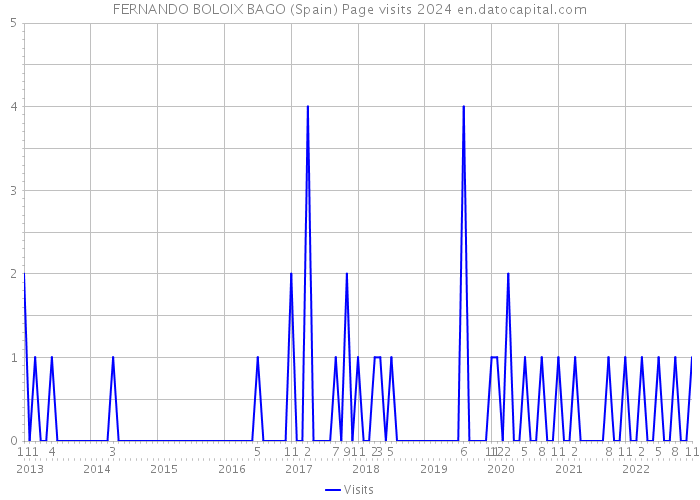 FERNANDO BOLOIX BAGO (Spain) Page visits 2024 