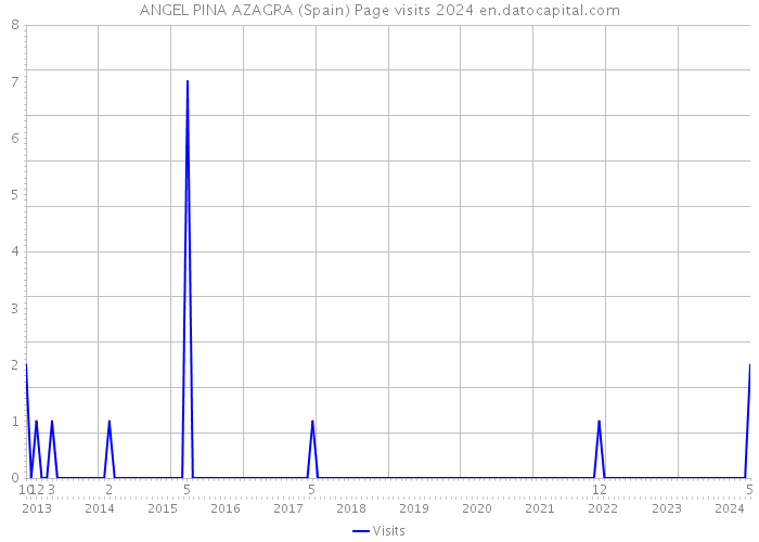 ANGEL PINA AZAGRA (Spain) Page visits 2024 