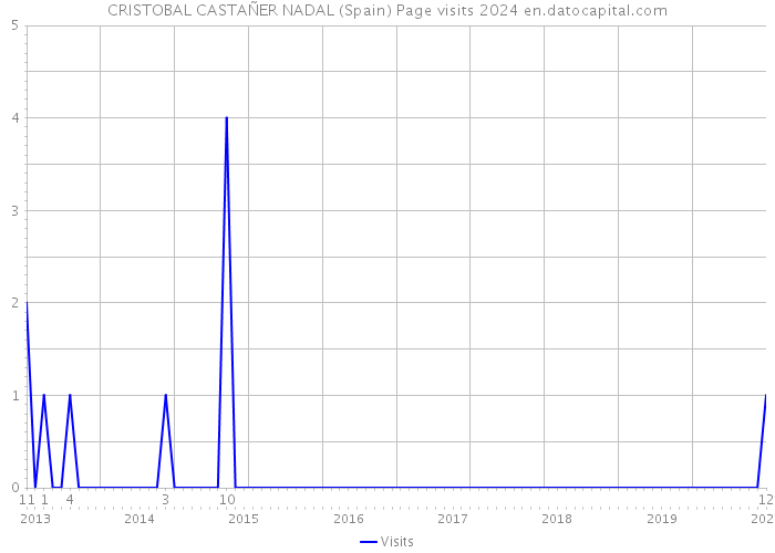 CRISTOBAL CASTAÑER NADAL (Spain) Page visits 2024 