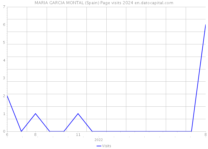 MARIA GARCIA MONTAL (Spain) Page visits 2024 