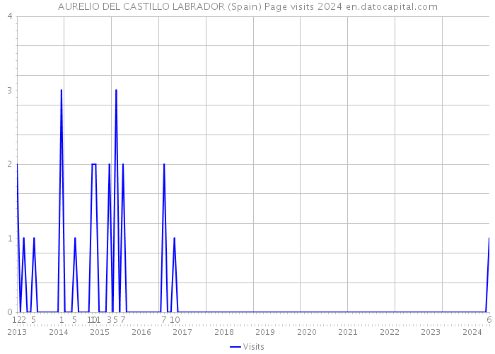 AURELIO DEL CASTILLO LABRADOR (Spain) Page visits 2024 