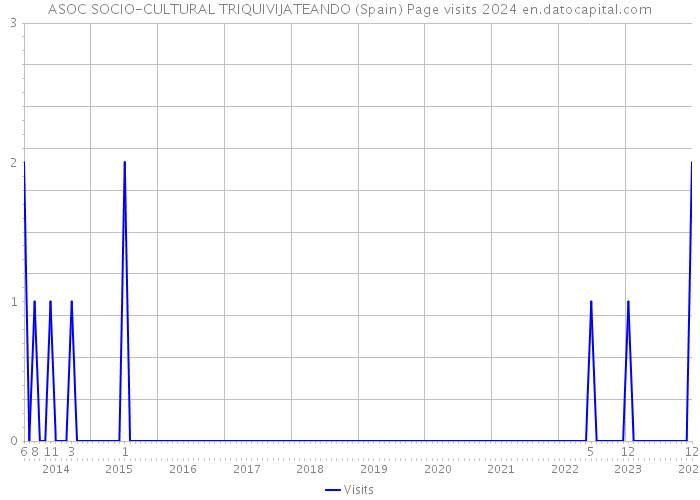 ASOC SOCIO-CULTURAL TRIQUIVIJATEANDO (Spain) Page visits 2024 