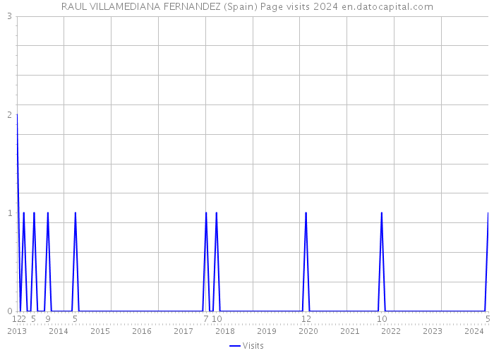RAUL VILLAMEDIANA FERNANDEZ (Spain) Page visits 2024 