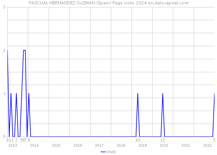 PASCUAL HERNANDEZ GUZMAN (Spain) Page visits 2024 