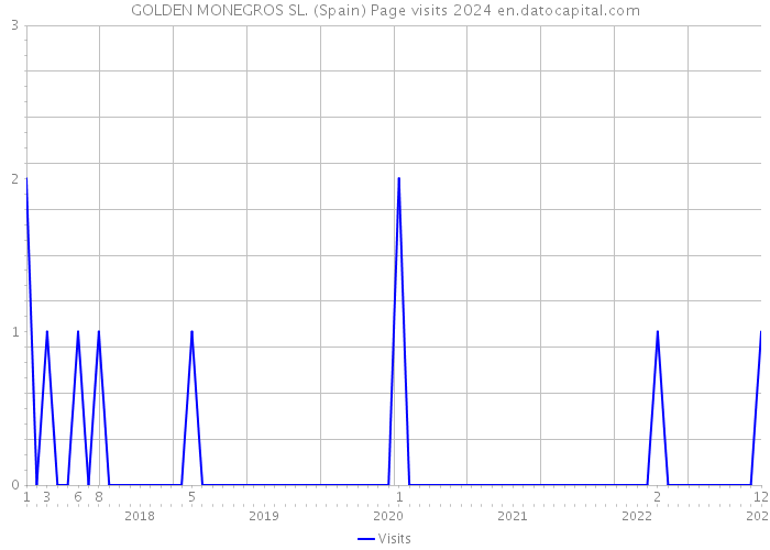 GOLDEN MONEGROS SL. (Spain) Page visits 2024 