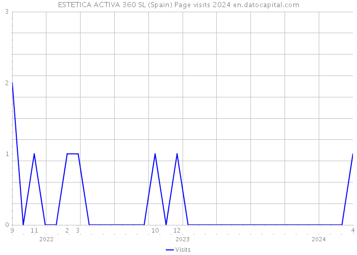 ESTETICA ACTIVA 360 SL (Spain) Page visits 2024 