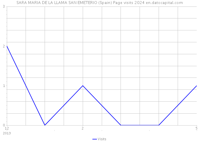 SARA MARIA DE LA LLAMA SAN EMETERIO (Spain) Page visits 2024 