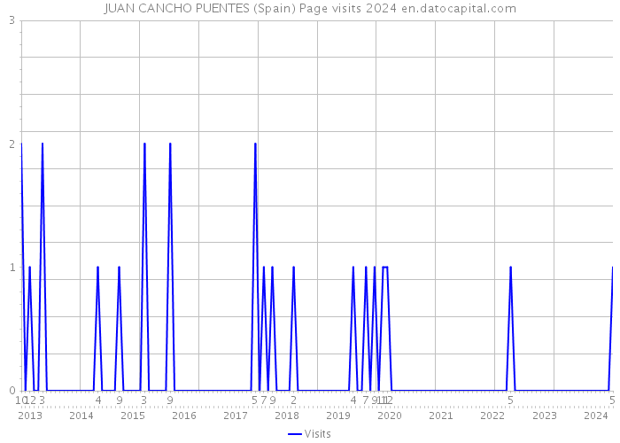 JUAN CANCHO PUENTES (Spain) Page visits 2024 