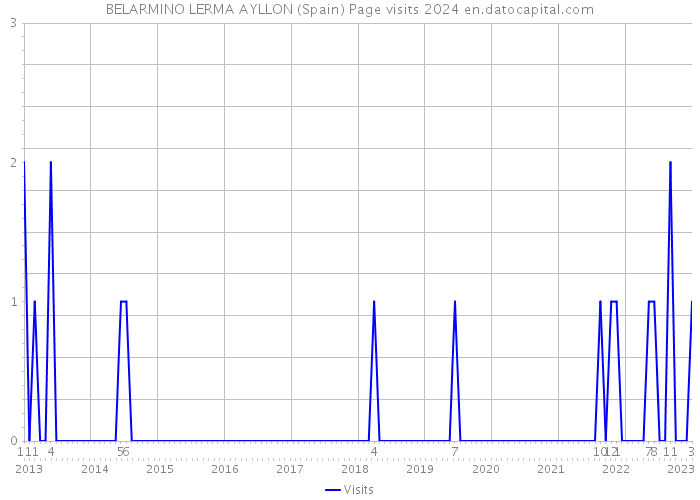 BELARMINO LERMA AYLLON (Spain) Page visits 2024 