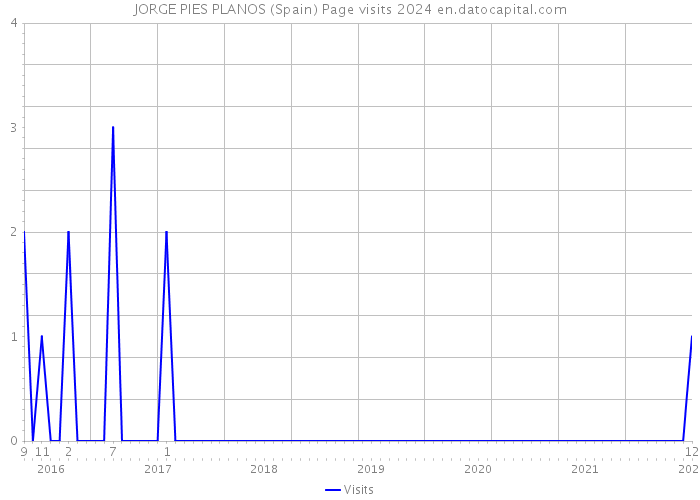 JORGE PIES PLANOS (Spain) Page visits 2024 