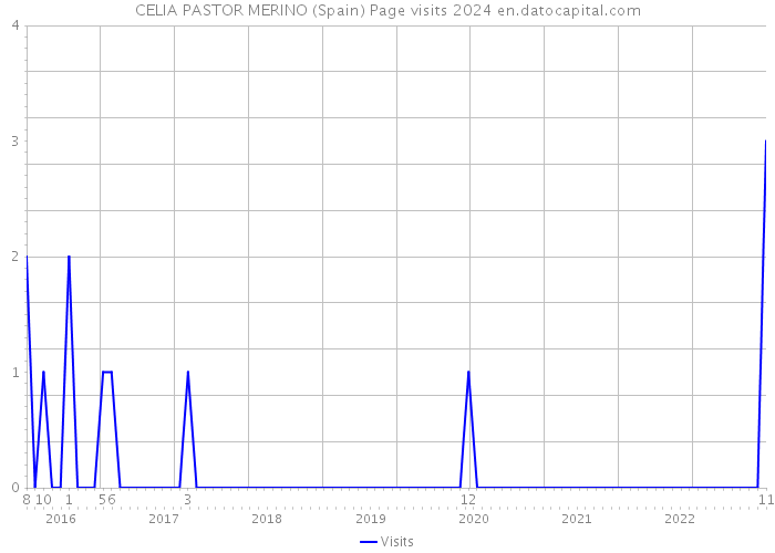 CELIA PASTOR MERINO (Spain) Page visits 2024 