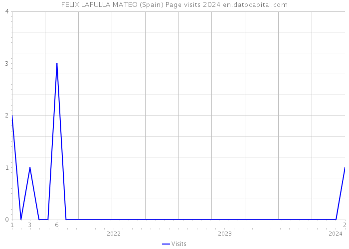FELIX LAFULLA MATEO (Spain) Page visits 2024 