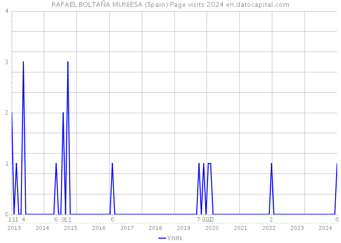 RAFAEL BOLTAÑA MUNIESA (Spain) Page visits 2024 