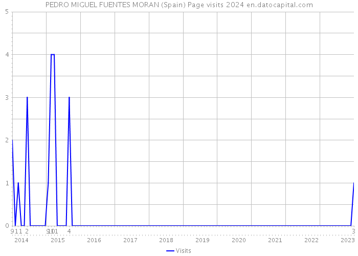PEDRO MIGUEL FUENTES MORAN (Spain) Page visits 2024 