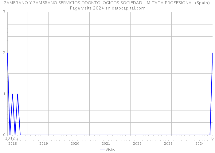 ZAMBRANO Y ZAMBRANO SERVICIOS ODONTOLOGICOS SOCIEDAD LIMITADA PROFESIONAL (Spain) Page visits 2024 