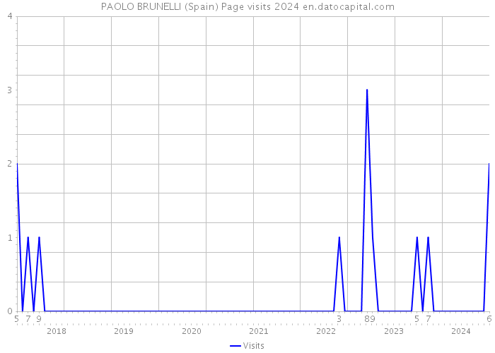 PAOLO BRUNELLI (Spain) Page visits 2024 