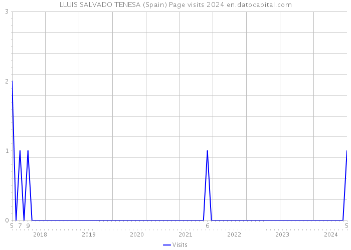 LLUIS SALVADO TENESA (Spain) Page visits 2024 