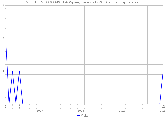 MERCEDES TODO ARCUSA (Spain) Page visits 2024 