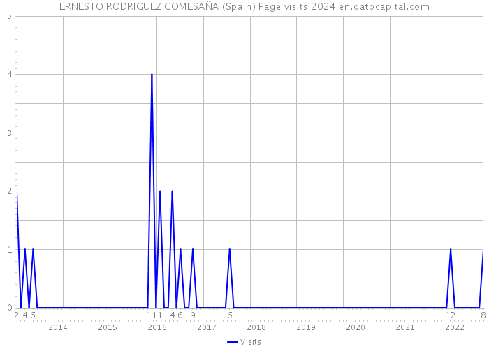 ERNESTO RODRIGUEZ COMESAÑA (Spain) Page visits 2024 