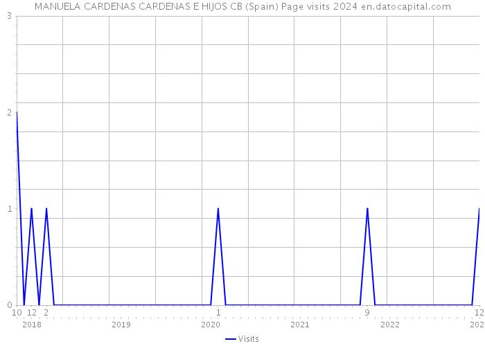 MANUELA CARDENAS CARDENAS E HIJOS CB (Spain) Page visits 2024 