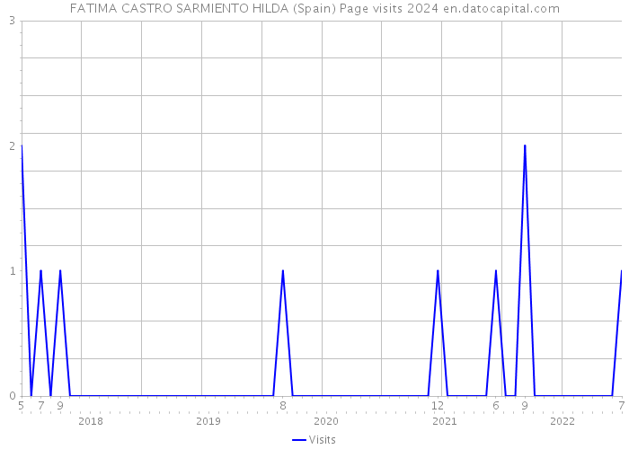 FATIMA CASTRO SARMIENTO HILDA (Spain) Page visits 2024 