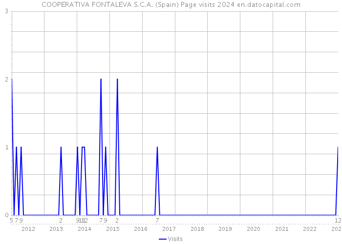 COOPERATIVA FONTALEVA S.C.A. (Spain) Page visits 2024 
