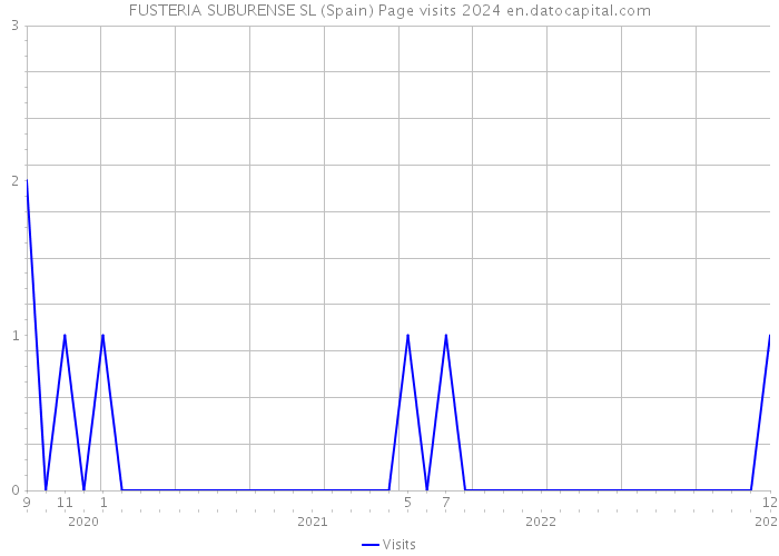 FUSTERIA SUBURENSE SL (Spain) Page visits 2024 