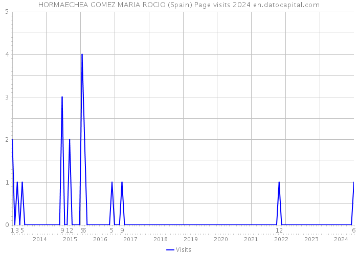 HORMAECHEA GOMEZ MARIA ROCIO (Spain) Page visits 2024 