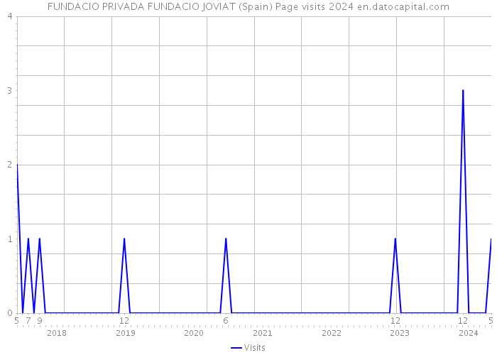 FUNDACIO PRIVADA FUNDACIO JOVIAT (Spain) Page visits 2024 