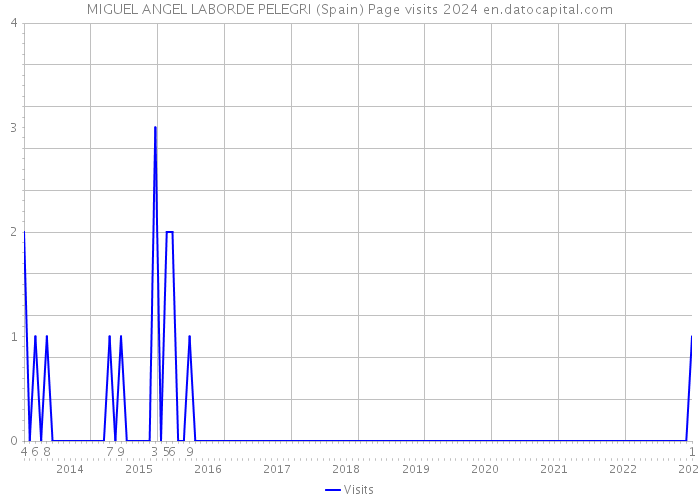 MIGUEL ANGEL LABORDE PELEGRI (Spain) Page visits 2024 