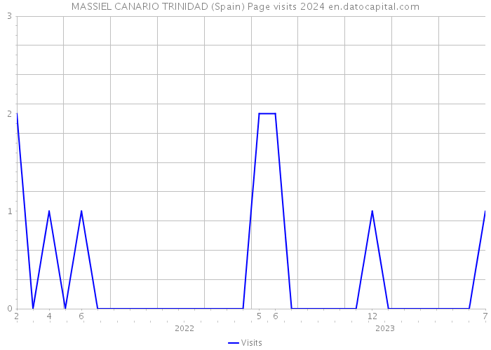 MASSIEL CANARIO TRINIDAD (Spain) Page visits 2024 