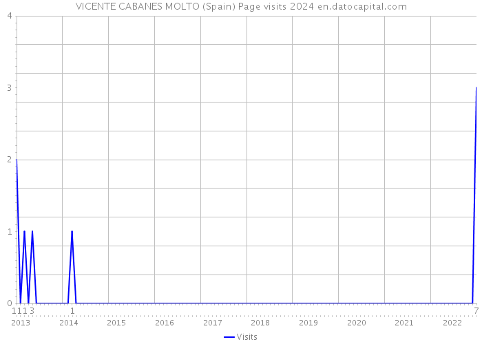 VICENTE CABANES MOLTO (Spain) Page visits 2024 