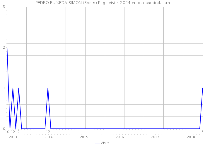 PEDRO BUIXEDA SIMON (Spain) Page visits 2024 